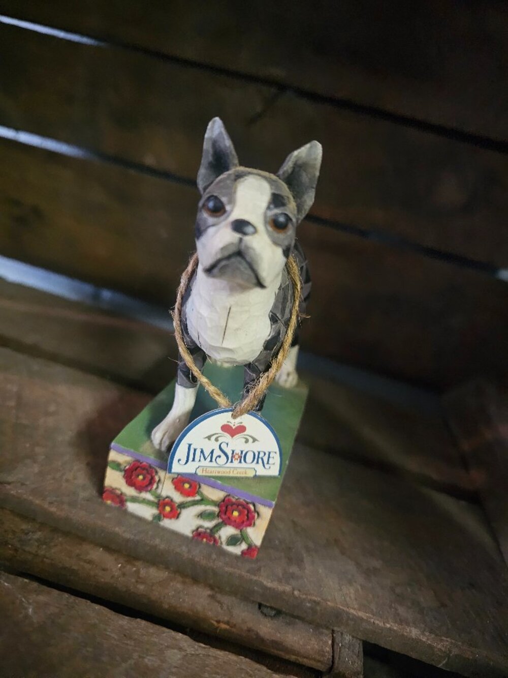 Jim shores Boston terrier